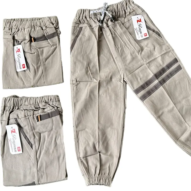Paket Hemat isi 3pcs Celana Chino Panjang Jogger Anak 1-10tahun bahan catton twill sreach premium Katun Cotton Toddler 5