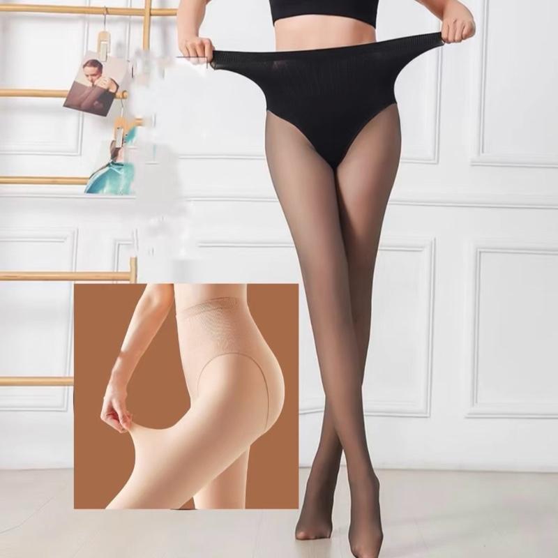  Quần Tất 3D Nỉ 1 Lớp 3in1 Tích Hợp Gen Nịt Bụng Nâng Mông Thật Chân Che Khuyết Điểm 