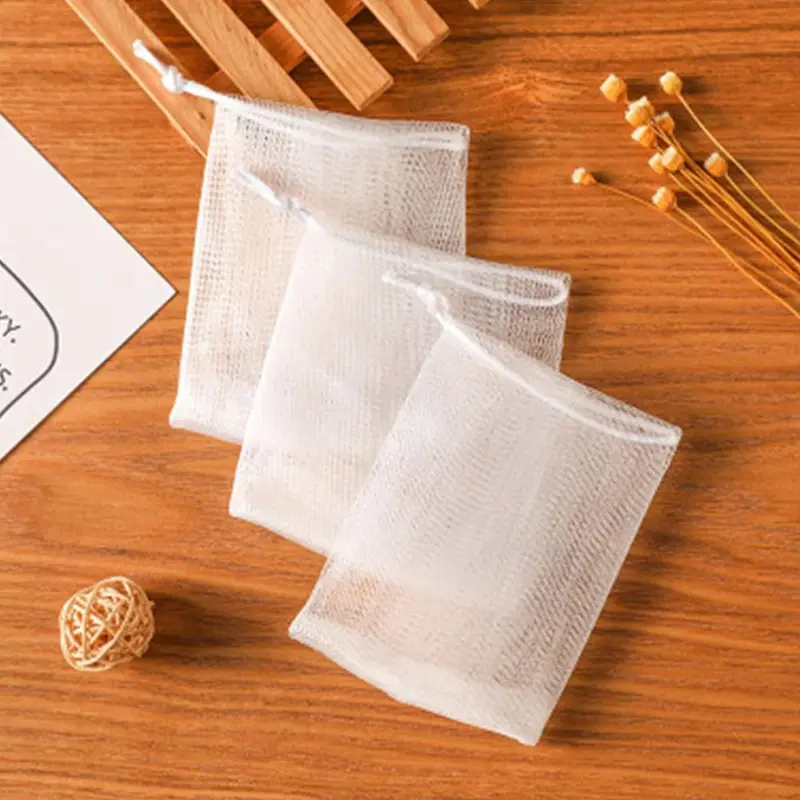 Lưới Tạo Bọt Xà Phòng, Bộ 2 Cái, Tinh Tế Và Mềm Mại 7