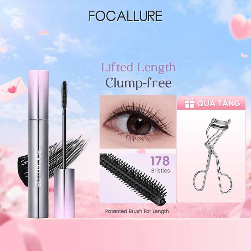FOCALLURE Kéo dài lên Mascara chống thấm nước Nâng cao hàng mi được xác định Bàn chải được cấp bằng sáng chế không chứa nước Phù hợp với mọi mắt Ánh sáng chống chuyển 7.3g