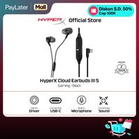 Gambar HyperX Cloud Earbuds III S Gaming Wired - Red / Black USB-C Stereo Bass Microphone PC Nintendo Switch Console Controllers Original - Black dari HyperX Indonesia Kota Administrasi Jakarta Utara 1 Tokopedia