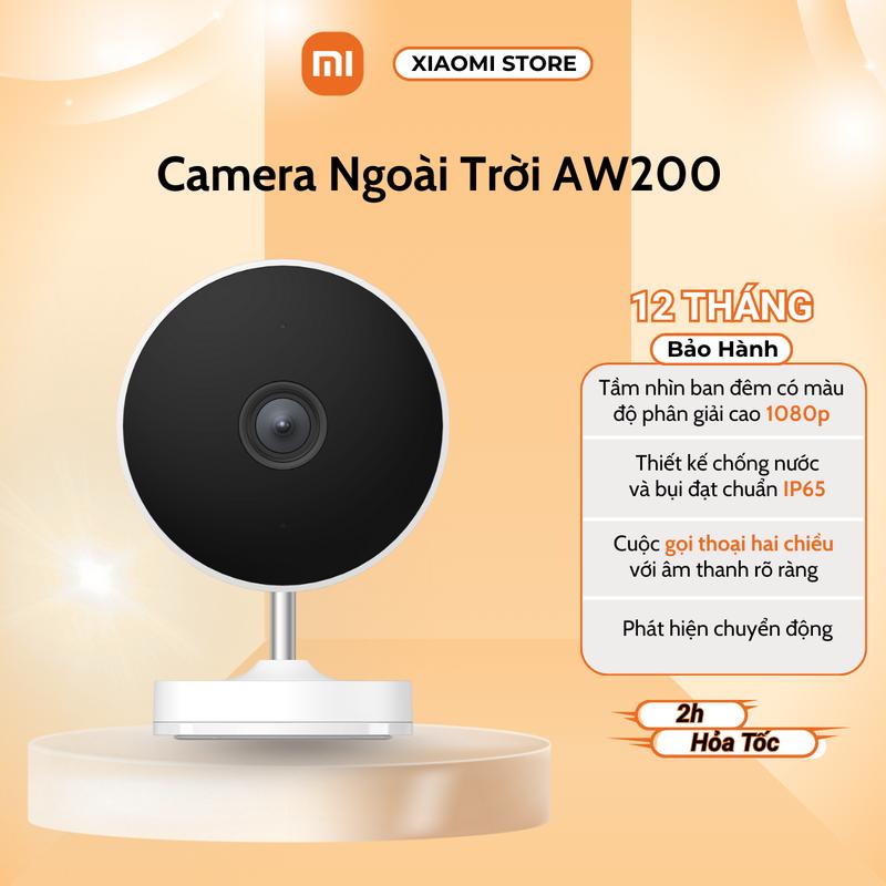 Camera IP Wifi ngoài trời Xiaomi AW200 Full HD, Theo dõi chuyển động, Phát hiện người lạ- Chính Hãng