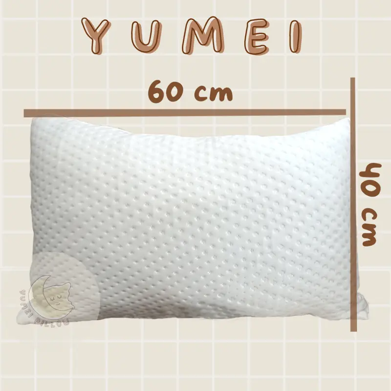 Paket 1 Bantal + 1 Guling Tidur Premium Memory Foam Empuk Yumei 60x40cm | BEST DEAL 4