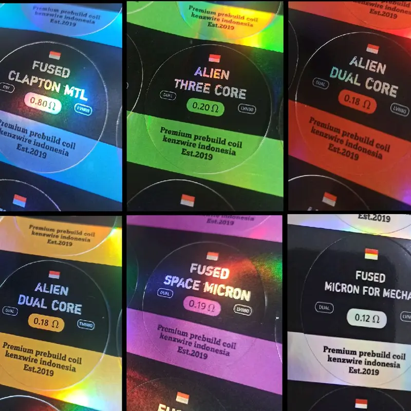all varian stiker vinyl hologram kenzwire premium USA 0