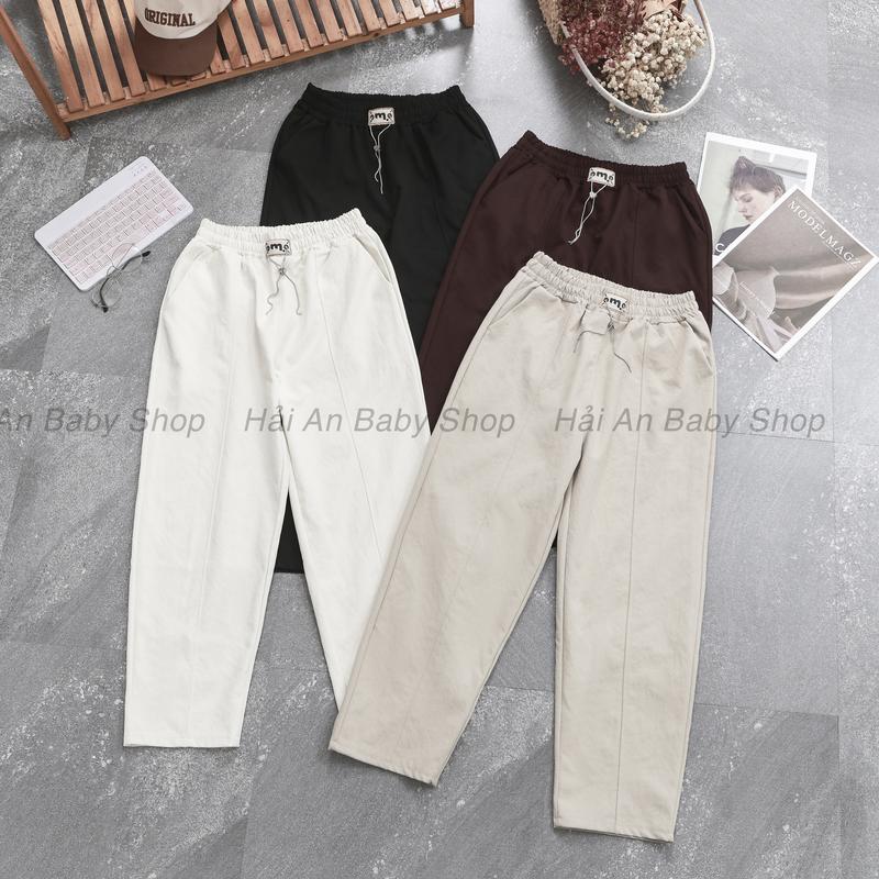 Quần kaki nhật L1 cao cấp dáng baggy cạp logo hoạ tiết  lên phom siêu đẹp đủ size 40- 70kg
