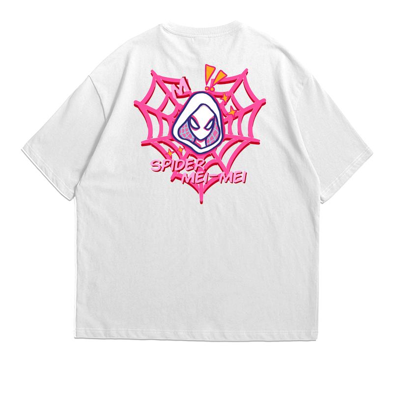 [Custom Boxy Version] Kaos Oversize  Boxy Custom Spider Couple Cotton Combed Unisex 2