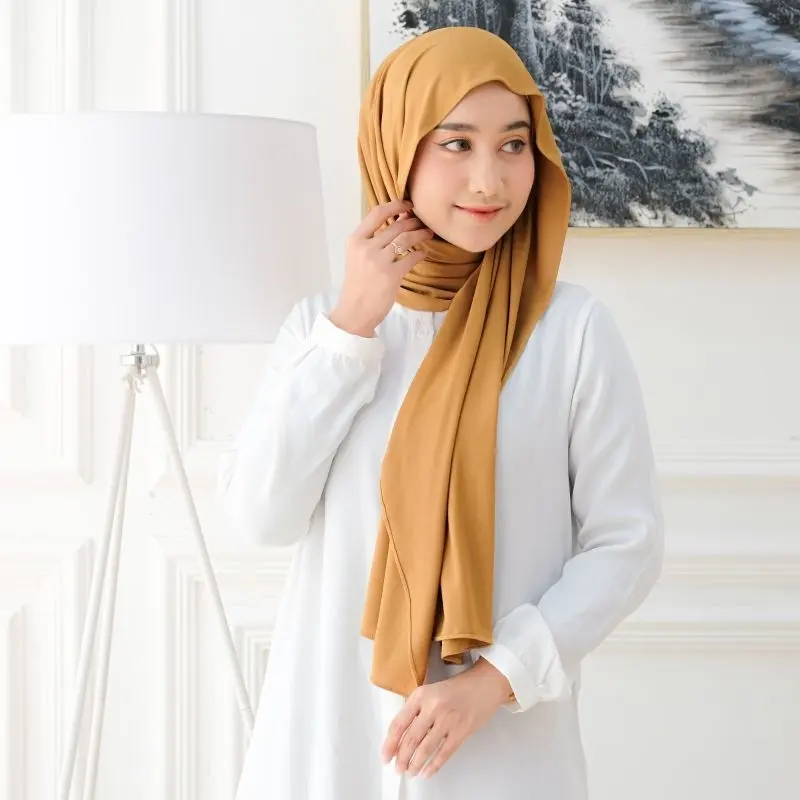 Jilbab Pashmina Kaos Jersey Premium Pashmina Meleyot