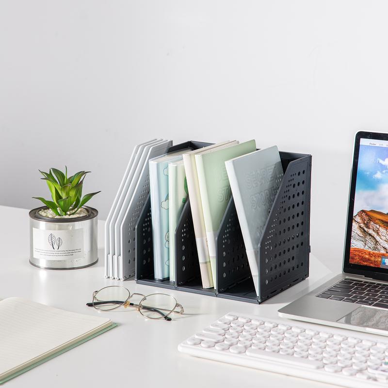 Deli Magazine Holder / Document Desk Organizer / Rak Tempat Dokumen atau Majalah Slot dapat diatur Mempunyai 3 Slot E79003 2