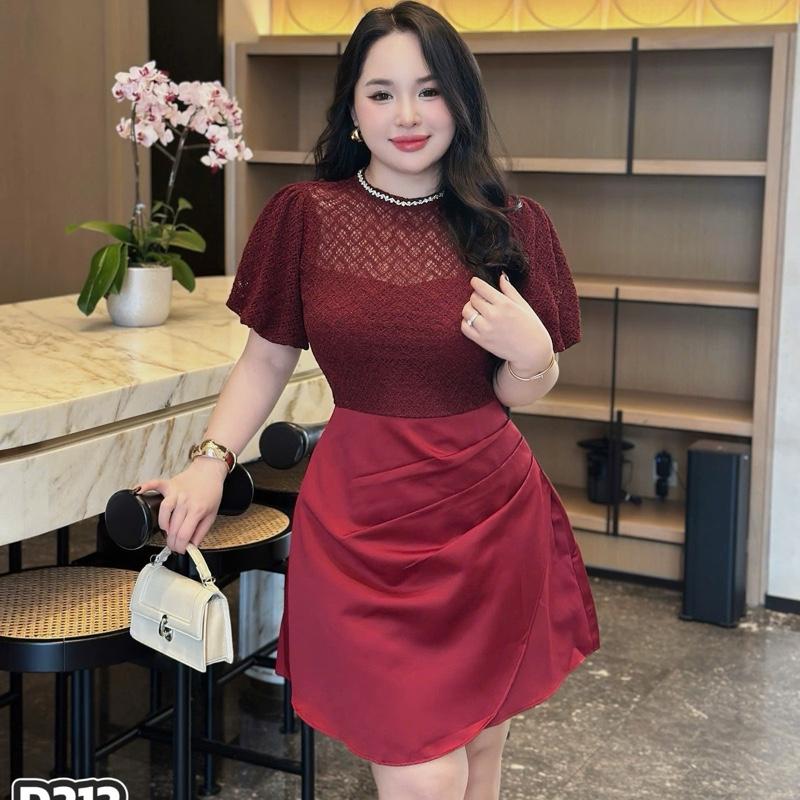 Đầm D212 Bigsize Đi Tiệc Sang Trọng Thoải Mái Nổi Bật