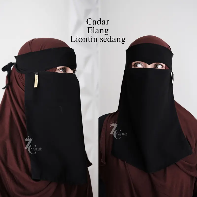Niqob cadar Saudi sifon  asli muslim tangan Jilbab Syari Kerja 0