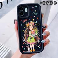Gambar MHKEID Casing Hp untuk Infinix Smart 9 Smart 9 HD Hot 50I Case Pola Gadis Berambut Keriting Kasing Anti-Drop Kesing Cesing Silikon Softcase Casing - Gaya1, Infinix Smart 9 dari MHKEID MALL Kab. Tangerang 1 Tokopedia