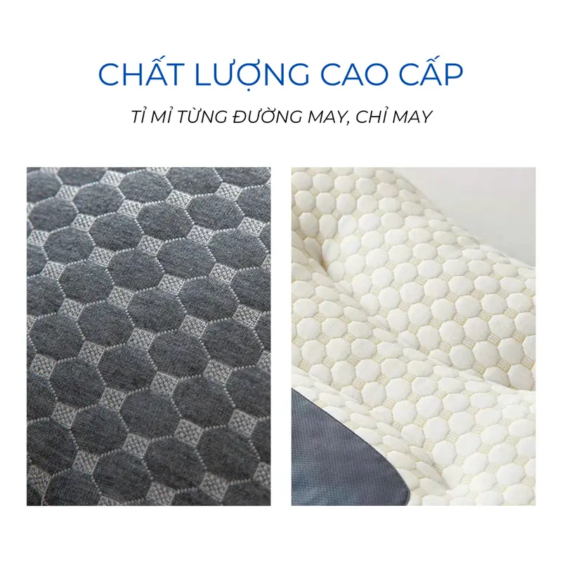 GỐI NGỦ CÔNG THÁI HỌC DỆT KIM, GỐI ÔM 1M1x30 DÀI CĂNG BÔNG TRẮNG 5