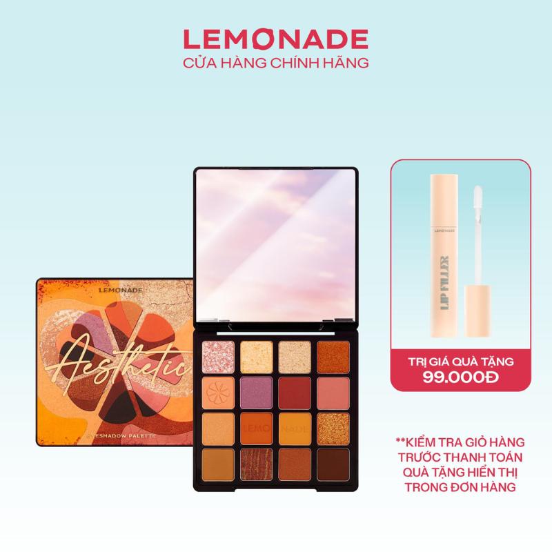 [MUA 1 TẶNG 1] MUA 01 Bảng phấn mắt Lemonade Aesthetic Eyeshadow Palette 20.8g TẶNG 01 Son lót làm đầy rãnh môi