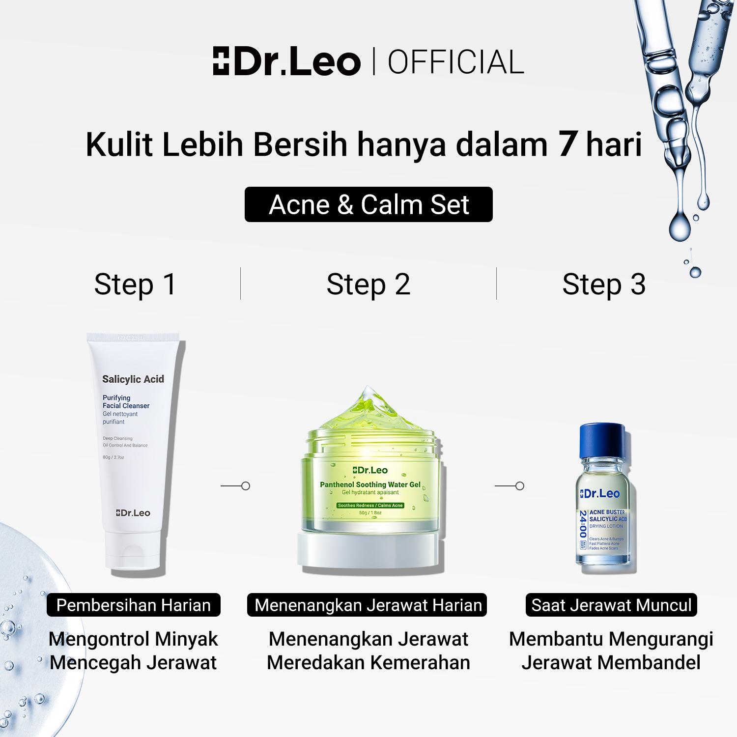 【HOT SALE】Dr.Leo 3PCS Skincare Set | Cleanser + Serum + Moisturizer | Anti Acne & Brightening & Skin Repair Packet | Salicylic Acid & Glycolic Acid 【HOT SALE】Dr.Leo 3PCS Skincare Set | Cleanser + Serum + Moisturizer | Anti Acne & Brightening & Skin Repair Packet | Salicylic Acid & Glycolic Acid