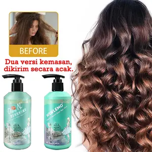 Gel rambut keriting curl cream rambut keriting krim pengeriting krim keriting gel rambut keriting elastis Perawatan rambut keriting Tidak lengket Perbarui volume elastin Mousse Argan
