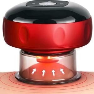 電動温熱火鉢吸引器具、スマート真空マッサージ機、ディスプレイ付き12段階調整、全身筋肉リラクゼーション