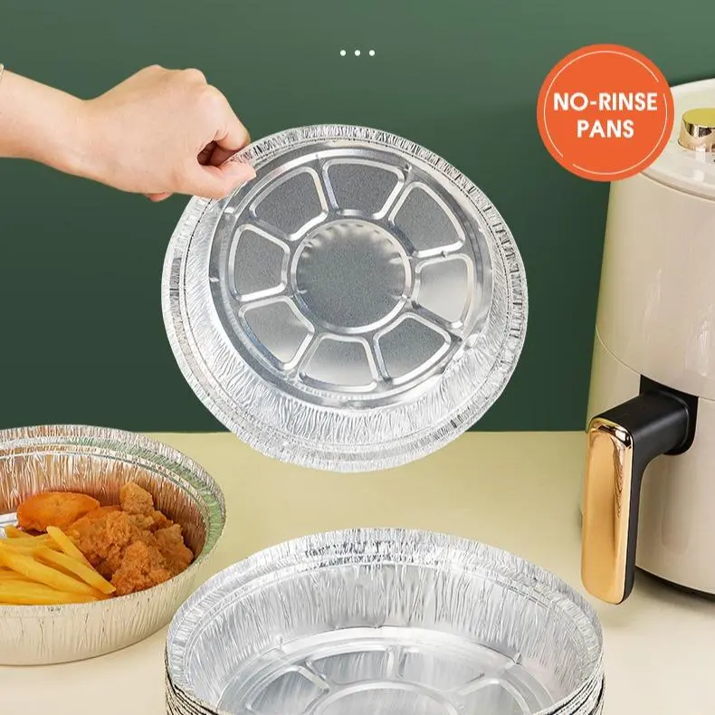 OKAY kotak tin foil aluminium Air Fryer Paper aluminium foil tray Oil Absorbing Paper Liner baking paper special paper for air fryer 160*43mm and 80*38mm Kitchenware