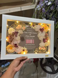 Bingkai Mahar Akrilik Pernikahan Mahar Aesthetik Viral Kekinian