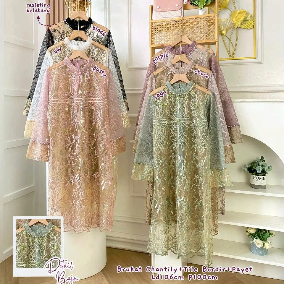 Naura Brukat Tunik Lebaran