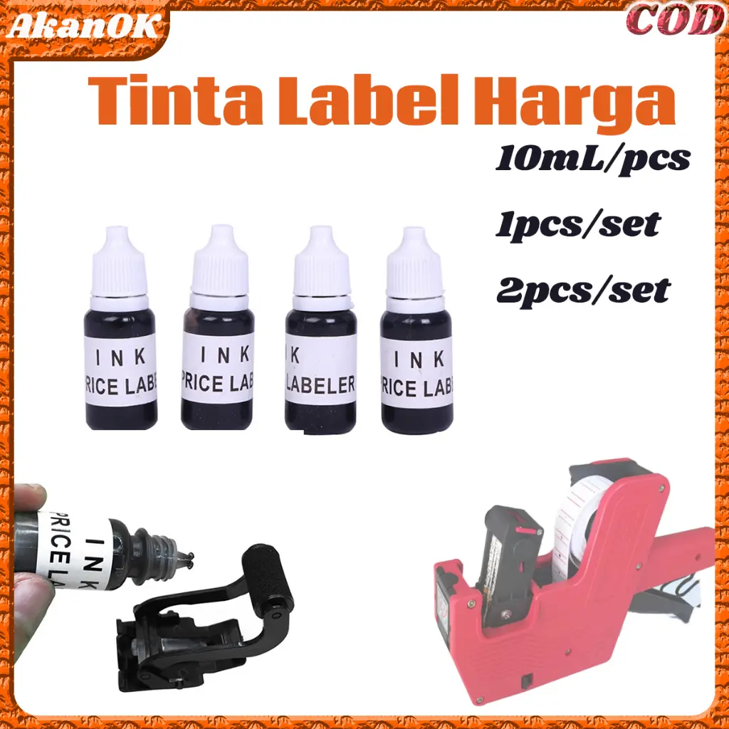 Isi Ulang / Refill Tinta Price Label Harga | Universal untuk Labeller | 10ml per Botol | Aksesoris Labeler