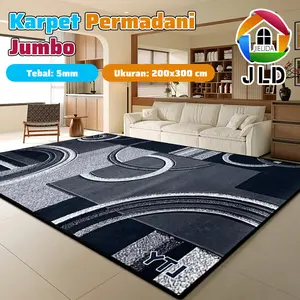 JieLiDa Karpet Permadani Ruang Tamu Uk 200x300cm (JUMBO) Modern/ JHHW / motif aesthetic kekinian/Karpet Lantai Motif Eropa Style