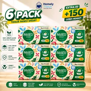 6 Pack Tisu Paseo Smart 390 Ply Lebih Hemat