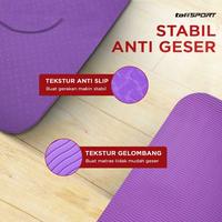 Gambar TaffSPORT Karpet Pilates Yoga Mat Anti Slip TPE 183 x 61 CM Purple dari Taffware Official Store Kota Administrasi Jakarta Barat 3 Tokopedia