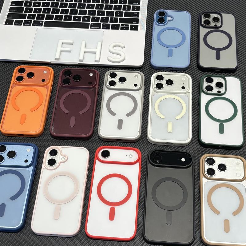 Frosted Sense – nam châm gạt được cho ốp lưng iPhone 18/17 Pro Max/16 Plus (cao cấp)/15/14/13 (chống rơi)/12/11 Pro