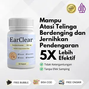 EarClear - Herbal telinga berdenging Tuli Budeg Gangguan Pendengaran Telinga Bernanah Congek