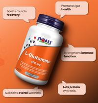 Gambar Now L-Glutamine 500mg Capsules Non GMO Supplement Vegan Lglutamine dari Tokovita1981 Kota Administrasi Jakarta Utara 3 Tokopedia