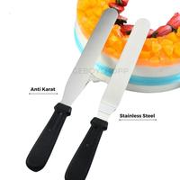 Gambar Spatula Kue / Polesan Kue Stainless Steel Gagang Hitam - Cake Kitchenware - 6" (27cm) dari Geboyshopp_NEW Kota Administrasi Jakarta Barat 1 Tokopedia