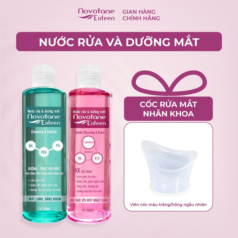 Nước rửa và dưỡng mắt Novotane Exteen Giúp Làm Sạch Bụi Bẩn Dưỡng Mắt Hỗ Trợ…