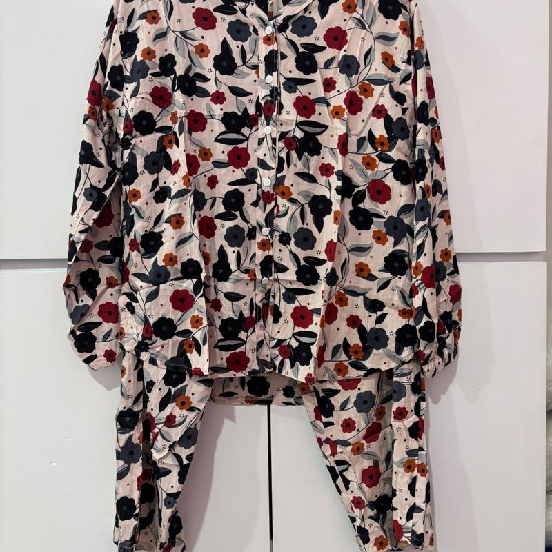 Oneset Rayon Lengan Panjang Piyama Wanita 5