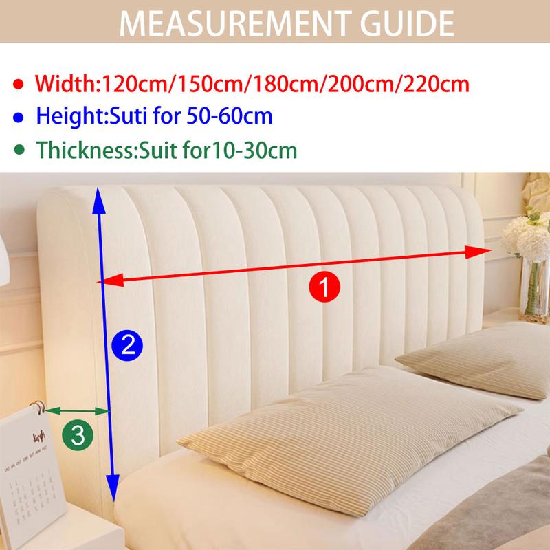 Product Introduction of Bedhead Cover Dust-proof Durable Elastic All-inclusive Soft Cozy  Bed Back Protection 0