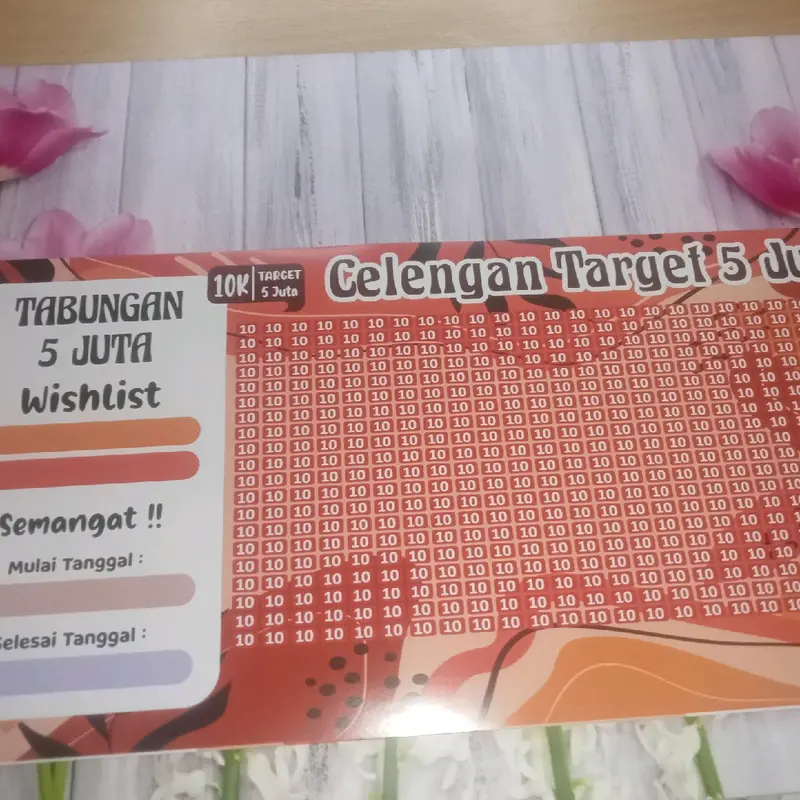 CELENGAN TARGET CELENGAN KOIN TARGET 5 JT BUKA TUTUP DAN PERMANEN SMAL (S) Plastik 7
