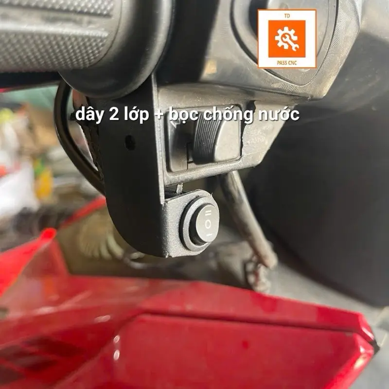 Pát Trợ Sáng Bắt Lọt Tay Cùm Pát Gắn Công Tắc 12mm Cho Xe Máy phụ kiện Trợ Sáng bi Cầu L4x L6X Phụ Tùng gắn vừa tất cả các dòng xe Sơntĩnhđiện đồ chơi 3
