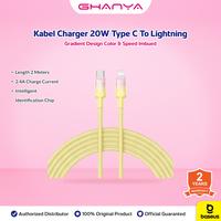 Gambar Baseus Kabel Data Discolor Series Type C to Lightning 2.4A Fast Charging 2 Meter - HITAM dari ghanya Kab. Tangerang 3 Tokopedia