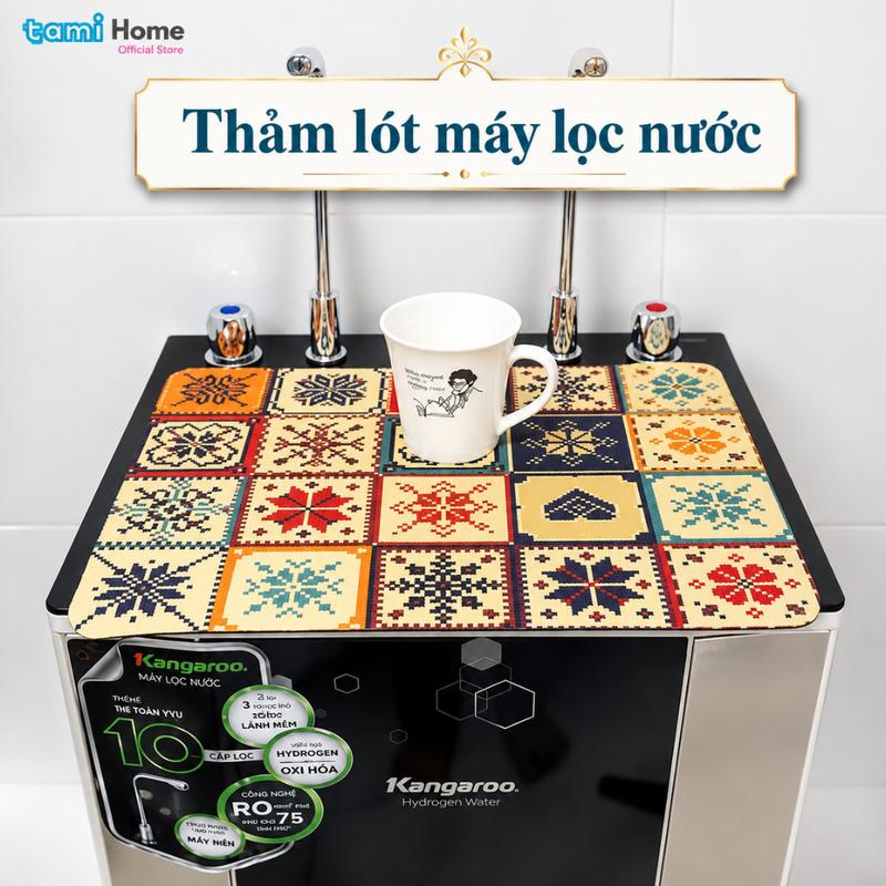Thảm Lót Máy Lọc Nước 4 Mùa Dada Chất Da Nappa Chống Trượt, Thấm Hút Nước Tốt,…