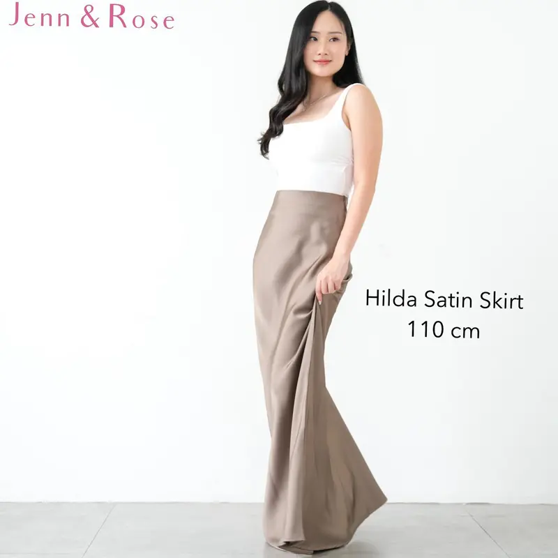 [JENN&ROSE] HILDA MAXI SATIN SILK SKIRT | Rok Satin 110CM 0