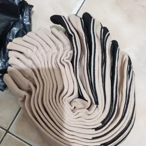 GAS - 3 Pasang Kaos Kaki Jempol Tebal & Premium Hitam | Kaos Kaki Muslimah Panjang Anti Selip untuk Umroh & Harian | Bahan Lembut Elastis & Nyaman | Aksesoris Fashion Wanita Terbaru | Hemat & Nyaman