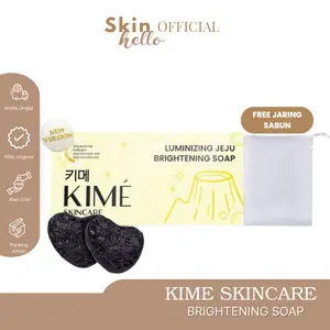 [BUY 1 BOX GET 2 BATANG] KIME LUMINIZING JEJU BRIGHTENING SOAP – Sabun Batang Pemutih Badan dan Wajah dengan Volcanic Ash