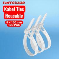 Gambar TaffGUARD Kabel Ties Zip Cable Organizer Reusable 8x150mm 100 PCS - Z815 - Hitam dari Taffware Official Store Kota Administrasi Jakarta Barat 3 Tokopedia