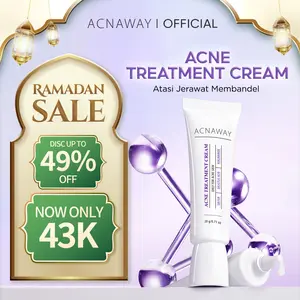 ACNAWAY Acne Treatment Cream – Obat Totol Jerawat Membandel | Krim Perawatan Wajah & Muka Berjerawat, Meradang & Memudarkan Bekas Jerawat with Sulfur + Salicylic Acid + Niacinamide