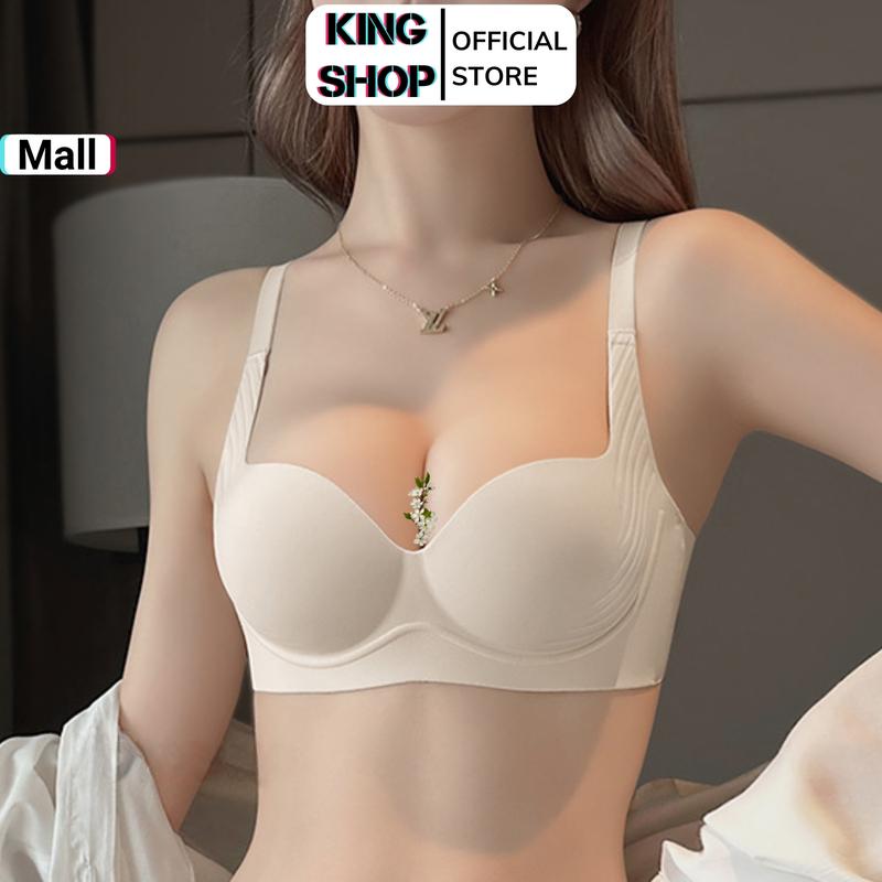 Áo Ngực Nữ Su Không Gọng Thiết Kế Mút Vừa Ôm Trọn V1 Nâng Tự Nhiên, Áo Lót Định Hình Mềm Thoáng Mát KING SHOP A1105