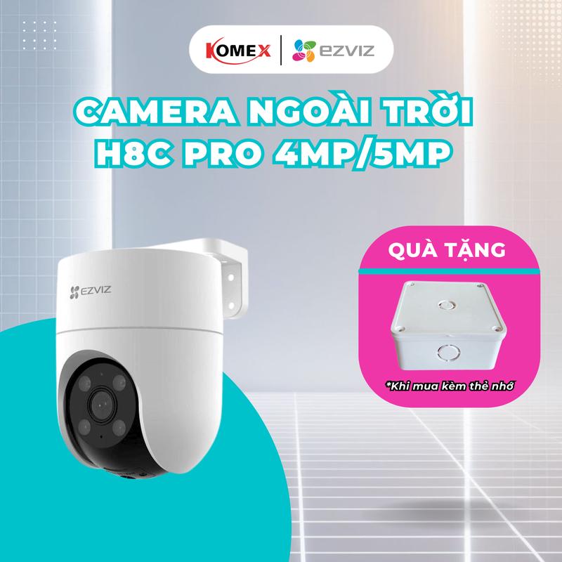 Camera wifi ngoài trời EZVIZ H8C PRO 3MP 4MP 5MP Đàm thoại 2 chiều Có màu đêm AI phát hiện người - Ezviz Komex Store