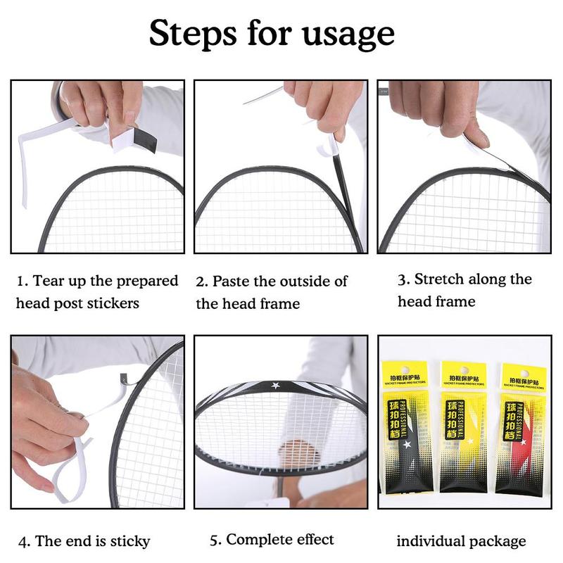 Product Introduction of Badminton Racket Head Protector Tape Polyurethane 25*1.7cm/9.84*0.66in Badminton Accessories Durable And Multifunctional Protection 34