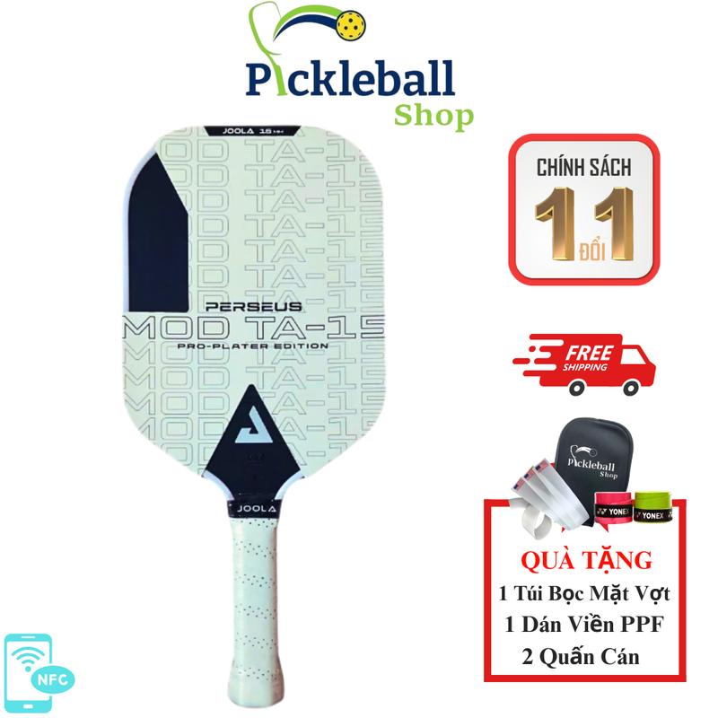 Vợt Pickleball Joola Mod TA -15 Pro hàng siêu cấp Carbon, có chữ ở viền và logo ở đuôi cán. Sport