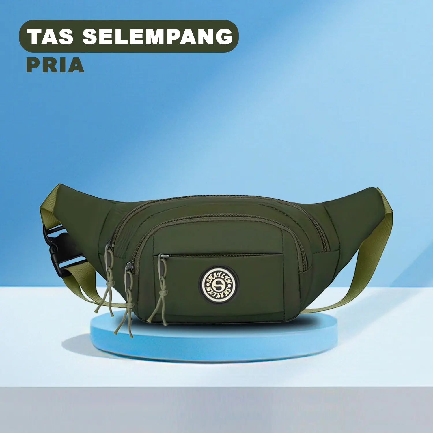 SlingBag Casual Waterproof cowok cewek Tas Selempang Bahu Kece Import Best Quality - K-5 Pinggang Waistbag