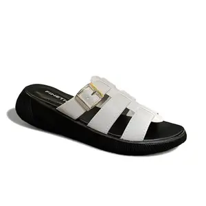 Finetic Sandal Wanita Platform Kekinian Wedges 3 Cm Hak Tinggi Korea Style Perempuan Sendal Hitam