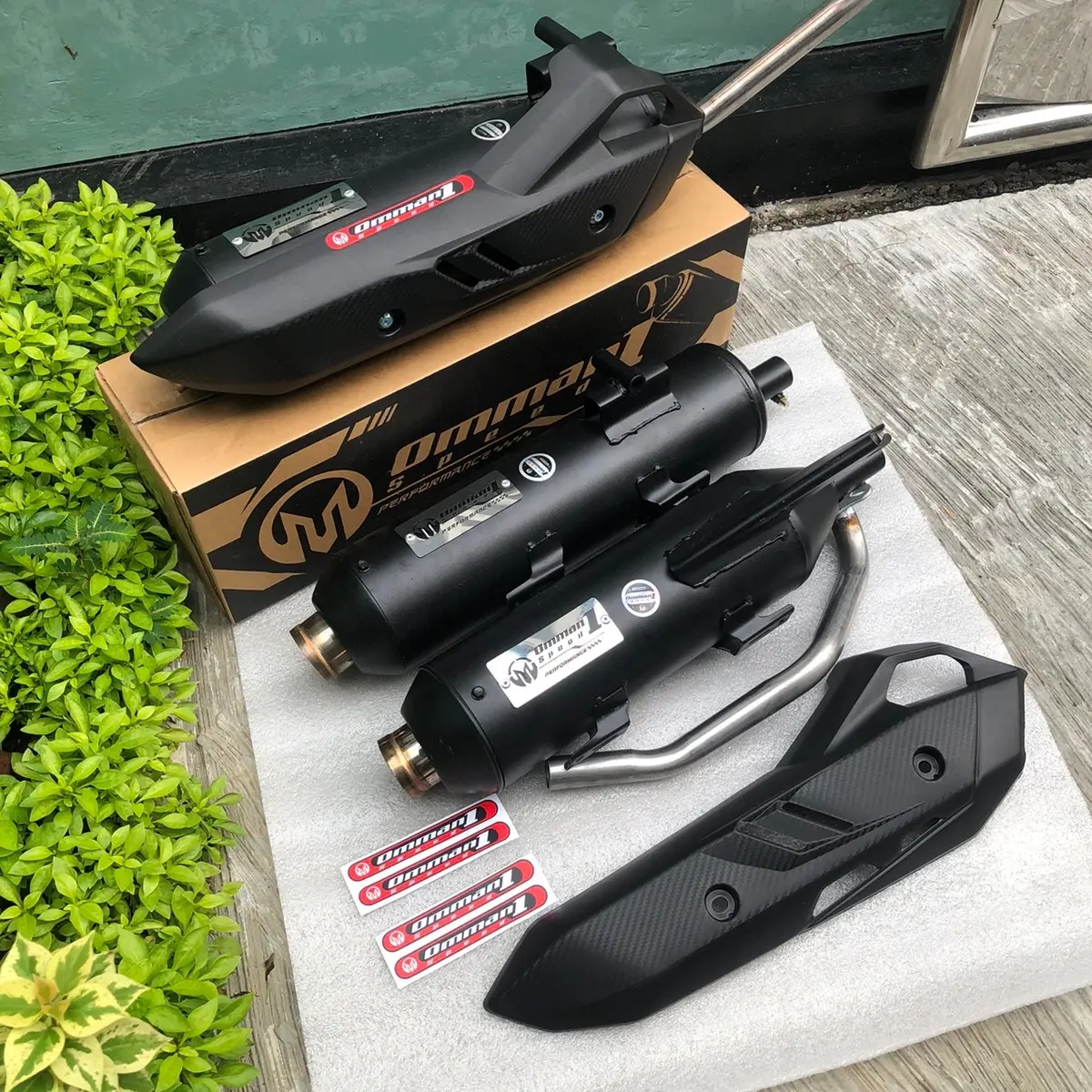 Knalpot Racing SARTENG original Moncong Sijiro Fullset untuk Motor Beat, Scoopy, Mio, Fazzio, Vario, Nmax, PCX, Aerox dan Almetric Lainnya Aksesoris Kendaraan Motorcycle Besi